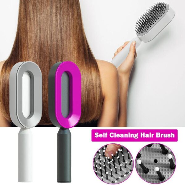 3D Hair Growth Comb for Women, Self-Cleaning Hairbrush, Scalp Massager, Anti-Hair Loss - Image 2