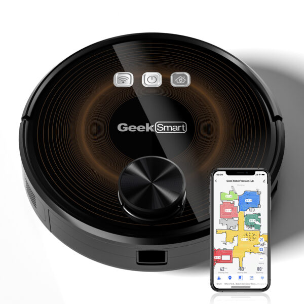 Geek Smart L8 Robot Vacuum Cleaner And Mop With Wi-Fi - Image 6