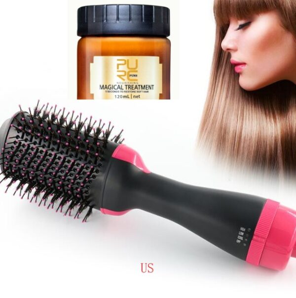 One-Step Electric Hair Dryer – Multifunctional Comb, Straightener & Curler - Image 2