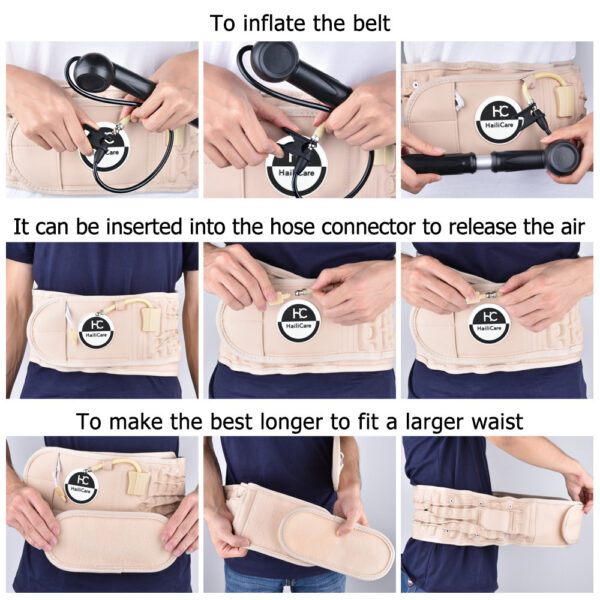 Elderly Inflatable Waist Support Belt – Decompression, Spine Care, Fitness & Protection - Image 4