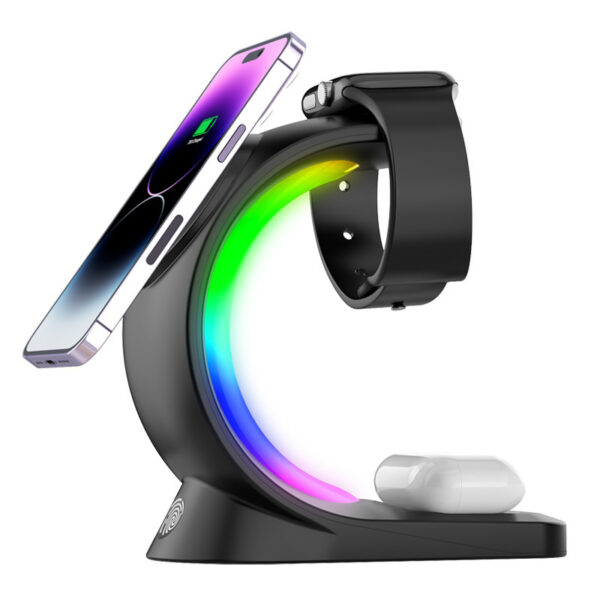 4-in-1 Magnetic Wireless Charger – Fast Charging for iPhone, AirPods, and Apple Watch - Image 2