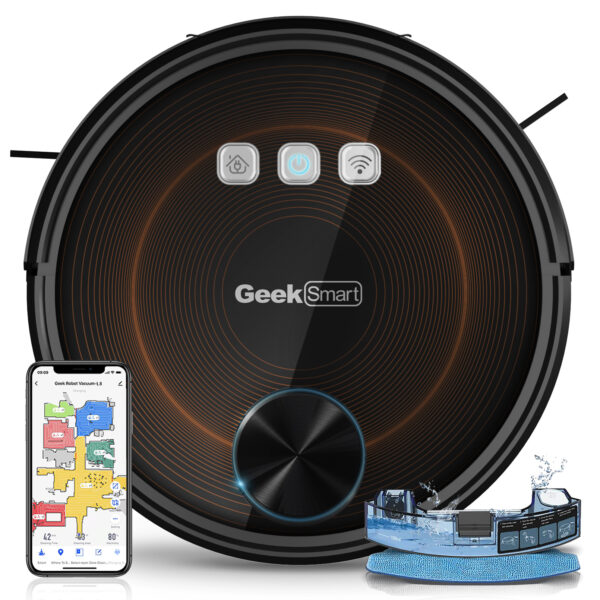 Geek Smart L8 Robot Vacuum Cleaner And Mop With Wi-Fi - Image 3