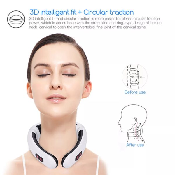 Electric  Pulse Neck Massager Magnetic Therapy Vertebra - Image 2